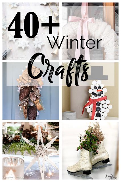 Over 40 winter crafts for kids and adults. Includes easy crafts and activities that kids can do during the winter season, as well as more advanced beautiful winter crafts that adults can do. Winter Crafts For High School Students, Winter Themed Crafts For Adults, Fun Winter Crafts For Adults, Easy January Crafts For Adults, Winter Diy Crafts For Adults, Winter Adult Crafts, Adult Winter Crafts, Winter Crafts For Seniors, Winter Activities For Seniors