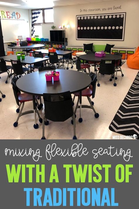 Merge flexible seating options with a twist of traditional seating by using tables for collaboration instead of desks! Check out tons of classroom decor pictures in this blog post, as well as links to lots of favorite flexible seating resources. Classroom Seating Arrangements, Flexible Seating Classroom, Collaborative Classroom, Classroom Arrangement, Alternative Seating, Diy Seating, Classroom Seating, Classroom Tables, Flexible Seating