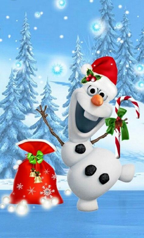 Holiday Gif, Disney Olaf, Wallpaper Natal, Frozen Wallpaper, Tema Disney, Frozen Christmas, Xmas Pictures, Merry Christmas Wallpaper, Christmas Wallpaper Backgrounds