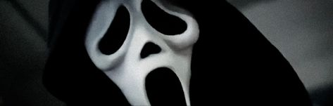 ghostface header scream (2022) mine give creds to @CHAINSAAWS Ghostface Banner Discord, Aesthetic Scream Widgets, Scream Banner Discord, Myspace Header, Scream Layout, Ghostface Twitter Header, Scream Twitter Header, Ghostface Wallpaper Laptop, Scream Phone Theme