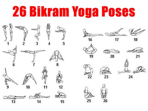 Bikram Yoga Poses, Yoga Poses Chart, Hot Yoga Poses, Yoga Techniques, Yoga Sequence, Yoga Posen, Yoga Positions, Bikram Yoga, Pose Yoga