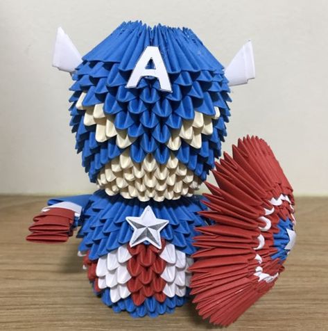 #papercrafts #3dorigami #diy #craft #avengers #captainamerica #superheroes #marvel 1000 Cranes, Easy Paper Crafts Diy, 3d Origami, Mountain Designs, Origami Owl, Easy Paper Crafts, Paper Crafts Diy, 4th Of July Wreath, Hanukkah Wreath