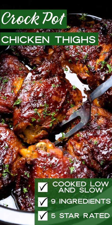 Slow Cooker Thigh Recipes, Bone In Thighs Recipe, Slow Cooker Huli Huli Chicken, Crockpot Korean Chicken, Slow Cooker Chicken Thighs Recipes, Chicken Thighs Crockpot Bone In, Turkey Thigh Recipes Slow Cooker, Chicken Quarters Crockpot Recipes, Slow Cooker Drumstick Recipes