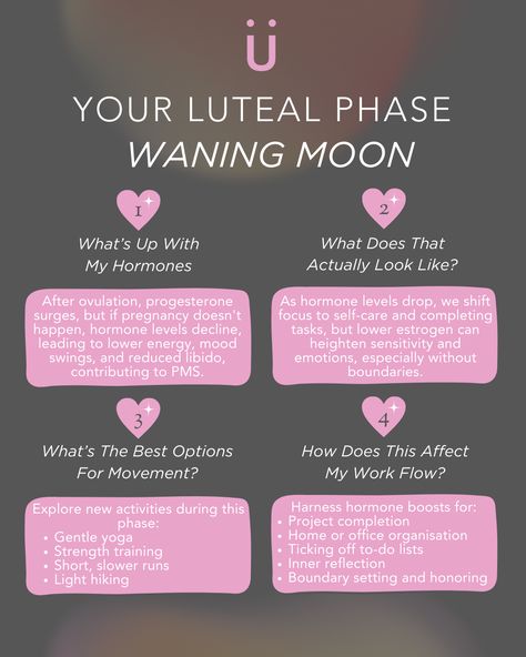 Exploring the Mysteries of the Luteal Phase 🌙  Dive into the fascinating world of the luteal phase, where hormone levels shift and the body prepares for potential pregnancy or menstruation.  #womenshealth #womenwellness #menstrualhealth #menstruationcycle #womenhealthtips #hormonehealth #healthyhormones #hormonesupport #hormones #happyhormones #gethappyhormones Luteal Phase Hormones, Body Knowledge, Menstruation Cycle, Luteal Phase, Womb Healing, Cycle Syncing, Hormone Support, Healthy Hormones, Period Tracker