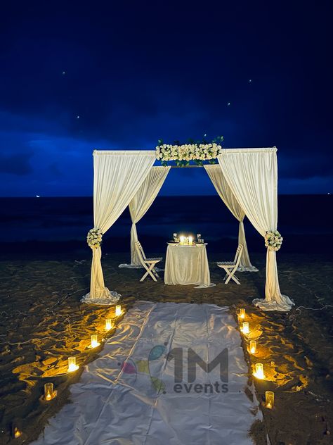 #candlelight #candlelightdinner couples goals #1mevents #eventplanner #beachdecor #beach Candle Light Dinner Decoration Ideas, Candle Light Dinner Decoration, Dinner Decoration Ideas, Candle Light Dinner Ideas, Romantic Candle Dinner, Light Dinner Ideas, Dinner Setup, Romantic Candle, Beach Dinner