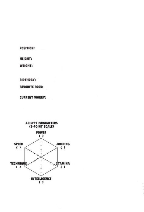 haikyuu character sheet Mha Oc Info Sheet Base, Haikyuu Oc Template, Blue Lock Character Sheet, Haikyuu Template, Haikyuu Base, Haikyuu Oc Base, Oc Reference Sheet Base, Haikyuu Character Sheet, Haikyuu Game