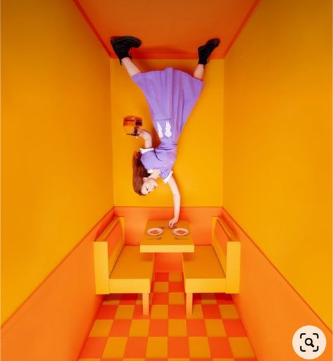 Upside Down House, Selfie Wall, Creative Box, Paper Backdrop, Storing Paint, October 29, Illusion Art, Passion Project, Follow On Instagram