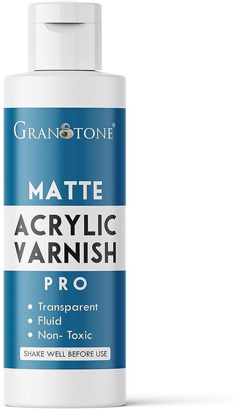 GRANOTONE Acrylic Artist's Varnish | Non Yellowing | Non Toxic | Anti- Crazing | Pro Artist, Hobby Painters & Kid | Made in India (200 ML MATT) - Amazon.com Amazon India, Acrylic Artists, Acrylic Painting Tips, Art Education Resources, Kitchen Crafts, Matte Painting, High Gloss Finish, Way Down, Craft Materials