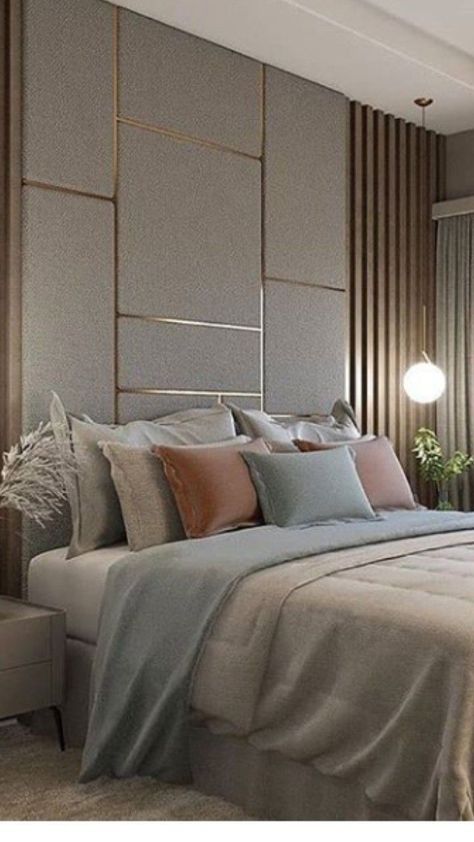 Bedroom Wall Tiles Ideas, Headboard Design Modern Bedhead, Headboard Wall Design, Bedding Ideas Aesthetic, Bed Back Wall Design, Room Bedding Ideas, Bedding Ideas Master, Aesthetic Bedding, Bed Aesthetic