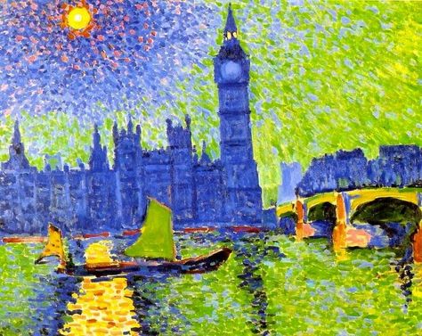 The Big Ben by Andre Derain Fauvist Art, Fauvism Art, Maurice De Vlaminck, Andre Derain, André Derain, Istoria Artei, Raoul Dufy, 8 September, Big Ben London