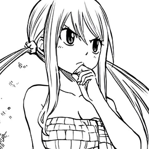 Lucy Heartfilia Manga Icon, Lucy Manga Icon, White Pfp, Fairy Tail Photos, Manga Coloring Book, Avatar Anime, Fairy Tail Pictures, Fairy Tail Girls, Fairy Tail Nalu