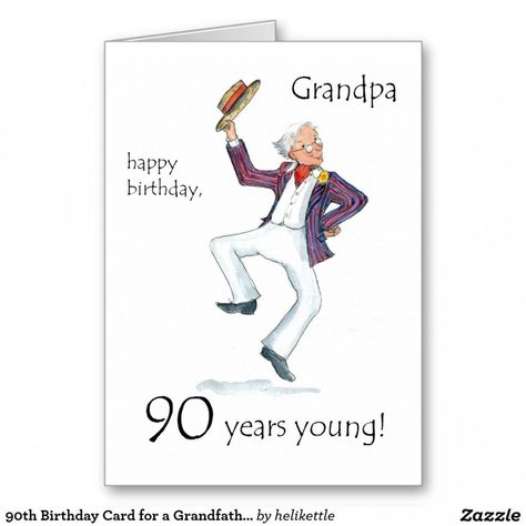 Birthday Wishes For Uncle, Birthday Uncle, 90th Birthday Card, 65th Birthday Cards, Grandpa Quotes, Paper Birthday Cards, 100th Birthday Card, Grandparents Card, 90th Birthday Cards