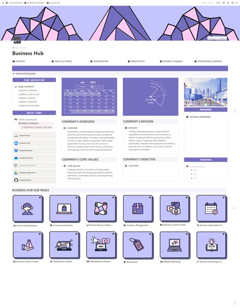 Notion Template Ideas Small Business, Notion Marketing Template, Notion Small Business Template, Excel Aesthetic, Notion For Business, Notion Finance Template, Notion Business Template, Business Notion Template, Notion Business