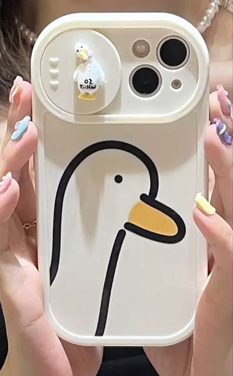 Cute 3D Duck Slide Camera Lens Protection Case For iPhone 12 13 11 Pro XS Max Duck Slide, Nice Desk, Girly Iphone Case, Iphone Case Collection, My Style Bags, Diy Iphone Case, Kawaii Phone Case, Animal Phone Cases, Pretty Iphone Cases