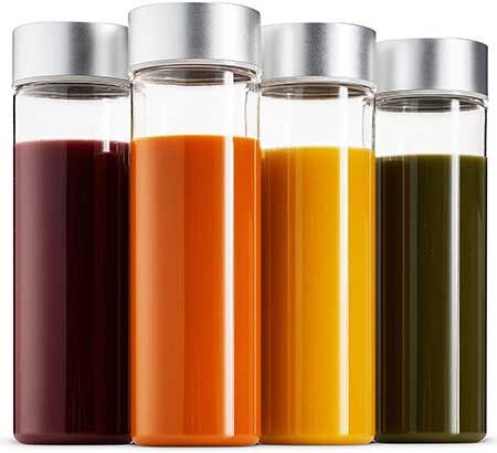 Best Bottles For Juicing - Everything You Need To Know About Juice Storage Juicing Storage, Eco Friendly Bottle, Drink Storage, Trendy Water Bottles, Homemade Juice, Drink Containers, Reusable Bottle, Juice Bottles, Glass Water Bottle