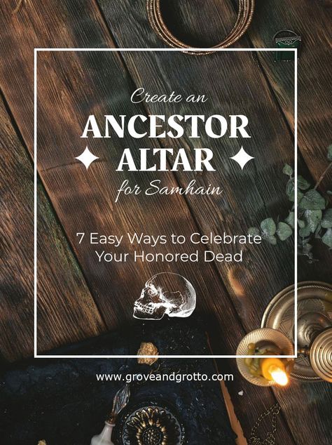 Create an Ancestor Altar for Samhain: 7 Easy Ways to Celebrate Your Honored Dead Faery Magick, Ancestor Altar, Samhain Altar, Spirit Communication, Elemental Powers, Pagan Altar, Ritual Tools, Spiritual Messages, Beltane