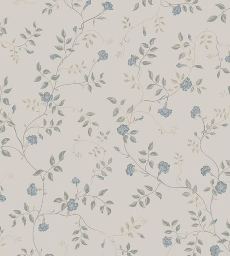 Kolonin Floral Wallpaper Roll Farmhouse Wallpaper, Blue Floral Wallpaper, M Wallpaper, Feminine Bedroom, Sandberg Wallpaper, Flower Dance, Butterfly Pea Flower, Nursery Room Inspiration, Pea Flower