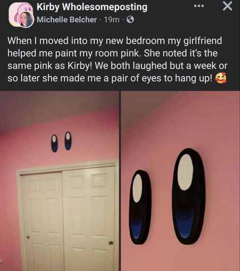 Kirby Room Ideas, Kirby Room, Kirby Furniture, Kirby Bathroom, Kirby Decor, Kirby House Decor, Kirby Mirror World, Kirby Memes, Kirby Art