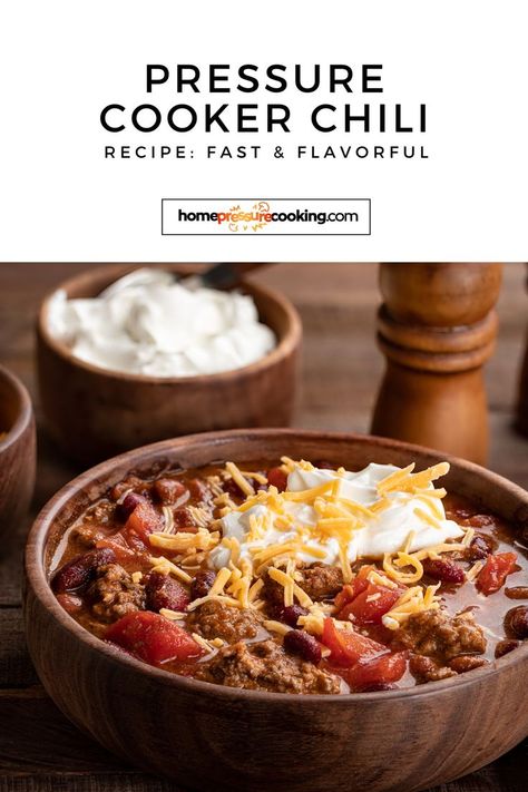 Discover the ultimate pressure cooker chili recipe that's both quick and bursting with flavor. This dish is ideal for busy nights when you crave something hearty and delicious. Try this and more pressure cooker recipes at homepressurecooking.com! Don't miss out on this culinary delight. What do you think of this recipe? Comment below. #PressureCookerRecipes #DinnerInMinutes #ChiliLovers #OnePotMeals #SpicyGoodness Chilli Pressure Cooker Recipe, Chili Pressure Cooker Recipe, Pressure Cooker Chilli Recipes, Pressure Cooker Chili Recipes, Ninja Pressure Cooker Recipes, Pressure Cooker Chilli, Chili Recipe Pressure Cooker, Flavorful Chili Recipe, Gina Livy