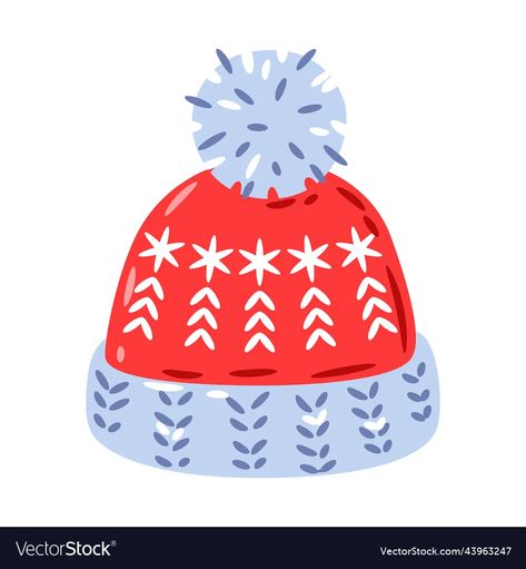 Hat warm winter clothes for walks vector image Warm Winter Clothes, Winter Outfits Warm, 2d Art, Everyday Objects, Winter Clothes, Winter Hat, Transparent Png, Vector Design, Warm Winter