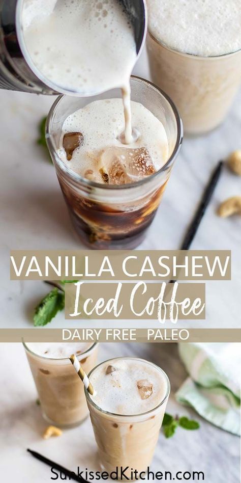 Cashew Milk Recipes, Recipes With Cashew Milk, Coffee Shoot, Nespresso Nespresso, Cashew Milk Recipe, Coffee Calories, Cashew Coffee, Vegan Latte, Homemade Cashew Milk