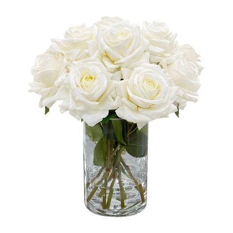 White Rose Centerpieces, Roses Centerpiece, Tall Glass Vase, Black Candle Holders, White Rose Bouquet, Hydrangea Arrangements, Peonies And Hydrangeas, Black Candle, Rose Centerpieces