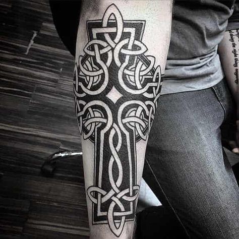 Top 93 Celtic Cross Tattoo Ideas [2020 Inspiration Guide] Tattoo Sleeve Negative Space, Celtic Cross Tattoo For Men, Celtic Heart Tattoo, Cross Tattoos For Men, Jesus Tattoo Sleeve, Celtic Tattoos For Men, Celtic Knot Tattoo, Celtic Cross Tattoos, Cross Tattoos For Women