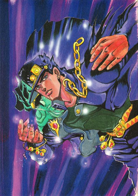 Jjba Manga, Jojo's Bizarre Adventure Characters, Manga Illustrations, Hirohiko Araki, Jojos Bizarre Adventure Jotaro, Bloodborne Art, Wall Aesthetic, Arte Sailor Moon, Jojo Parts