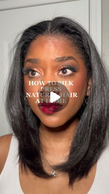 Black Hair Care Aesthetic, Long 4c Natural Hair Inspiration, Natural Straight Hairstyles Black Women, Natural Straight Hair, Nappy Hair, John Frieda, 4c Natural, 4c Natural Hair, Silk Press