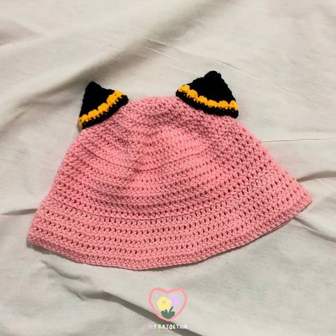 Crochet Bucket, Crochet Bucket Hat, Anya Forger, Crochet Projects, Bucket Hat, Diy And Crafts, Crochet Hats, Hats, Crochet