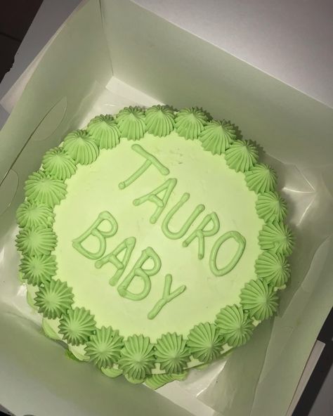 Taurus Baby Cake Aesthetic, Taurus Cake Aesthetic, Taurus Cake Ideas, Taurus Baby Cake, Taurus Birthday Cake, Taurus Cake, 21st Bday Cake, 19th Birthday Cakes, Zodiac Aesthetic