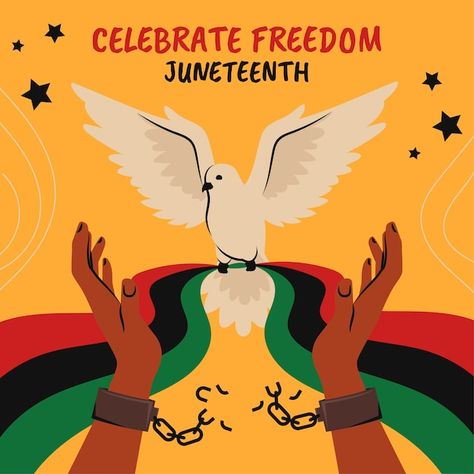 Free vector flat illustration for junete... | Free Vector #Freepik #freevector #juneteenth #liberation #slavery #american Juneteenth Celebration, Books By Black Authors, Black Empowerment, Empowering Books, Funny Good Morning Quotes, Free To Use Images, History Quotes, Black Authors, History Education