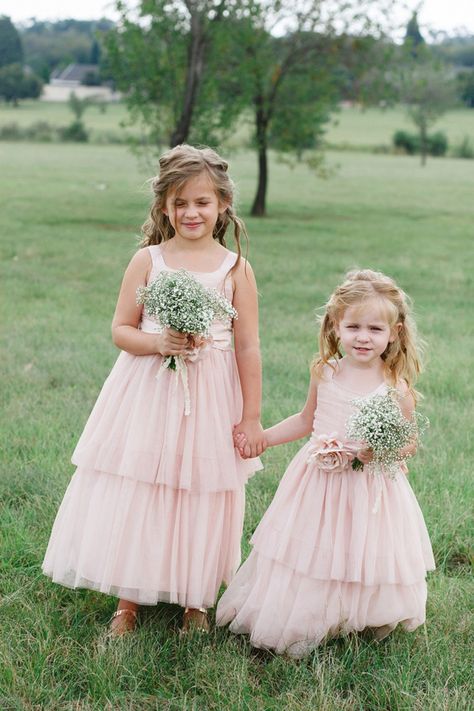 Tiered pink flowergirl dresses | SouthBound Bride | http://southboundbride.com/fynbos-in-the-forest-wedding-at-cabbage-and-rose-by-mila-photography | Credit: Mila Photography Cheap Flower Girl Dresses, Cheap Flowers, Organza Wedding, Wedding Flower Girl Dresses, Wedding Flower Girl, Pink Tulle, Handmade Flower, Famous Brands, Girl Dresses