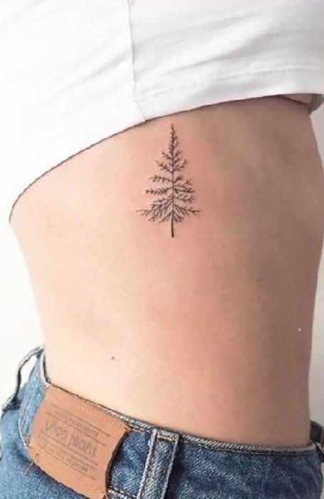 30 Cool Small Tattoos for Women in 2021 - The Trend Spotter Minimal Moose Tattoo, Nature Sticker Sleeve Tattoo, Cute Tree Tattoo, Small Tree Of Life Tattoo For Women, Womens Small Tattoos, Minimalist Tattoo Tree, Small Tree Tattoos For Women, Cute Nature Tattoos, Tree Tattoo Women