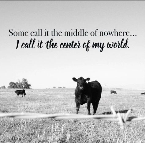 Like any young person, I dreamed of getting out of my Nowhere Town.  20 years later, I dreamed of getting back Home.  #CountryRootsRunDeep Farm Life Quotes, Cow Quotes, Farm Quotes, Cowboy Quotes, Cowgirl Quotes, Country Girl Quotes, Country Quotes, Middle Of Nowhere, Horse Quotes