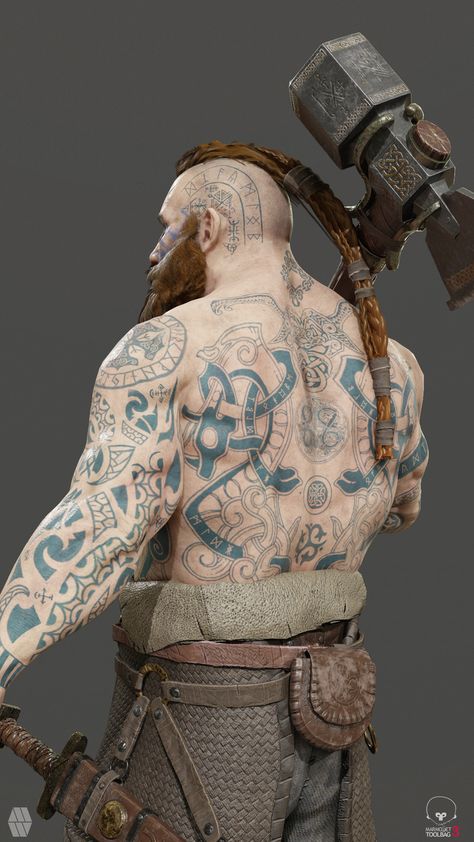 ArtStation - Bjorn the Berserker Viking. , Marcus Whinney Berserker Tattoo, Viking Berserker, Greek Goddess Art, Arte Viking, Create A Character, Viking Cosplay, Viking Character, Viking Men, Norse Myth