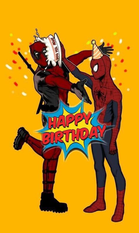 Spider Man Happy Birthday, Happy Birthday Marvel, Happy Birthday Friend, Pretty Knives, Birthday Cake Topper Printable, Happy Birthday Brother, Happy Birthday Quotes, Fan Book, Spider Verse