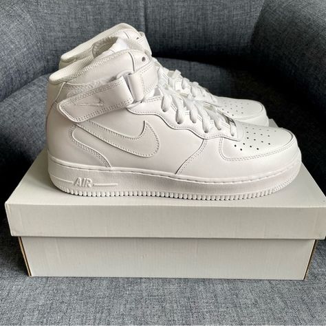 Nike Air Force 1 Mid '07 White 315123-111, Size 9.5, NIB Nike Air Force 1 Mid '07, Nike Air Force One, Nike Air Force 1 Mid, Air Force 1 Mid, Force One, Air Force Ones, Nike Air Force 1, Air Force 1, Nike Air Force