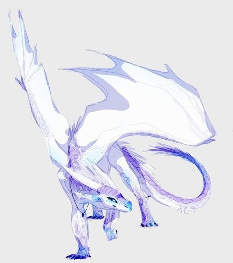 White Wyvern Art, Ice Dragon Drawing, Small Dragon Art, White Dragon Drawing, Ice Dragon Art, Ice And Fire Dragon, White Dragon Art, Dragon Pfp, Dragon Deviantart