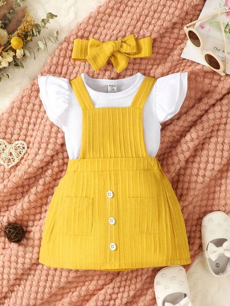 Baby Dress Tutorials, Knit Fabric Dress, Simple Frock Design, Floral Print Sundress, Baby Dress Design, Kids Fashion Dress, American Girl Clothes