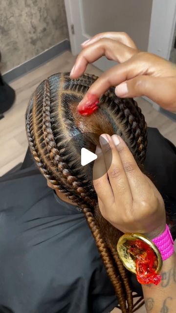 💫BRAIDER 💫 on Instagram: "6 stitch braids 🔥🔥  May books open.  ——————————————————— #atlantabraids #braidsatlanta #braidideas #prettybraids #stitchbraids" 6 Stitch Braids With Curls, Jumbo Cornrows Braids For Black Women, Six Cornrows Braids, 8 Braids For Black Women, How To Do Stitch Braids, Up Do Braids For Black Hair, 5 Cornrows Braids, Natural Cornrow Hairstyles For Women, 6 Feedin Braids Straight Back