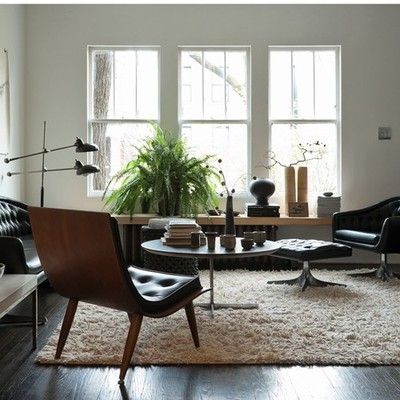 Rustic Mid-Century Homey Living Room, Mid Century Cottage, Mid Century Living, Mid Century Modern Living, Mid Century Modern Living Room, Century Decor, Rustic Living, Rustic Living Room, Home Fashion