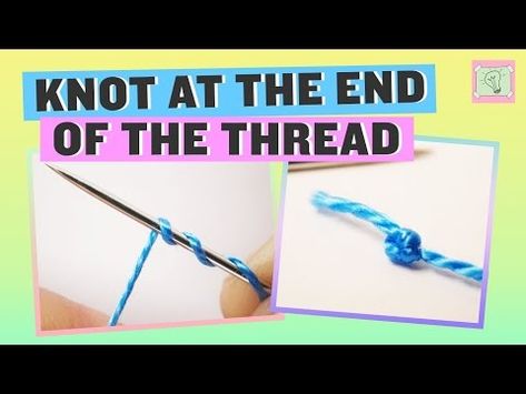 How to do a knot at the end of thread - Hand Sewing Tutorial for Beginners - YouTube How To Tie A Knot, Hand Sewing Projects, Tie A Knot, Sewing Project, Sewing Tutorials, Fabric Patterns, Hand Sewing, Sewing Projects, Knot