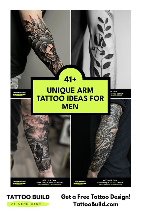 Looking for stunning arm tattoo ideas? Here are 41 fresh designs that are sure to inspire. These cool arm tattoos showcase various styles, from intricate sleeves to minimalist designs, perfect for showcasing your personality and creativity. Whether you’re a tattoo veteran or just getting started, our collection has something for everyone. Let these arm tattoo concepts guide your session with your tattoo artist. Explore everything from geometric shapes to realistic images that tell your story and express your beliefs through art. Geometric Sleeve Tattoos Mens Arm, Men Arm Tattoo Ideas Unique, Geometric Arm Tattoo, Arm Tattoo Ideas For Men, Arm Tattoos For Men, Natur Tattoo Arm, First Time Tattoos, Arm Tattoo Ideas, Geometric Sleeve Tattoo