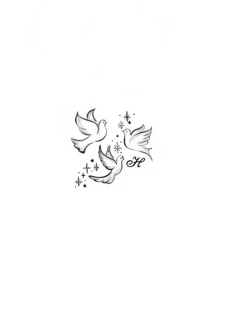 Cute Dove Tattoo, 2 Doves Tattoo Design, Dove Tattoo For Lost Loved One, 3 Doves Tattoo, Dainty Dove Tattoo, Fine Line Dove Tattoo, Two Doves Tattoo, Dove Tattoo Design For Men, Heartbeat Tattoo With Name