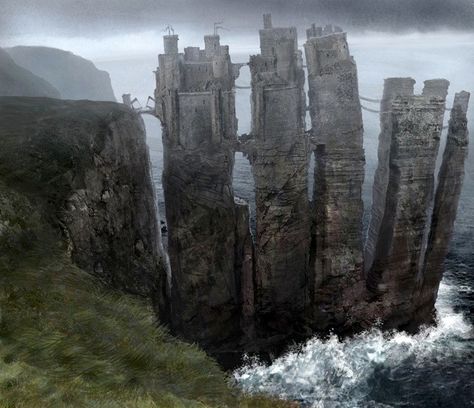 Game of Thrones - Iron Islands Game Of Thrones Concept Art, Dessin Game Of Thrones, Ned Stark, Bangunan Minecraft, Irish Castles, Concept Art World, Hbo Game Of Thrones, Gra O Tron, Game Of Thrones Art