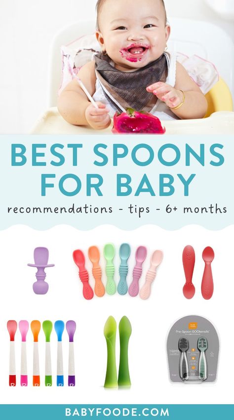 Baby Self Feeding, Baby Led Feeding, Teaching Babies, Baby Utensils, Baby Cereal, Feeding Spoon, Feeding Toddlers, Baby Weaning, Baby Spoon