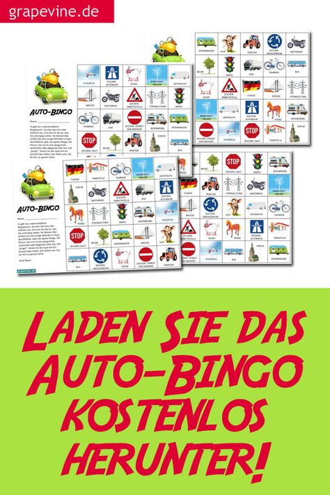 Laden Sie das Auto-Bingo KOSTENLOS herunter! Bestellen Sie das Auto-Bingo und geben Sie an der Kasse den Code AUTOSPASS in das Feld für Rabattcodes ein und schließen Sie die Bestellung ab. Ihnen wird der gesamte Produktpreis als Rabatt abgezogen und Sie können es dann gratis herunterladen! #auto-bingo #autobingo #naturbingo Auto Bingo, Bingo, Grape Vines, Spa, Valentines, Knitting, Quick Saves, Valentine's Day