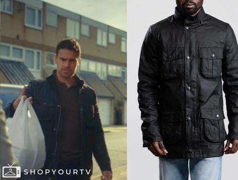 The Gentlemen: Season 1 Episode 4 Eddie's Pocket Front Jacket Drive Movie Jacket, The Gentlemen Tv Show, The Gentlemen Movie Style, James Dean Leather Jacket, Hannibal Leather Jacket, Theodore James, Season 1, Gentleman, Shopping Outfit