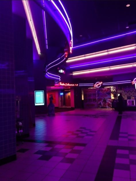 Movie Theater Aesthetic, Video Game Backgrounds, Comic Text, Alien Aesthetic, Retro Interior Design, Roller Rink, Story Elements, 2000s Aesthetic, Vaporwave Aesthetic